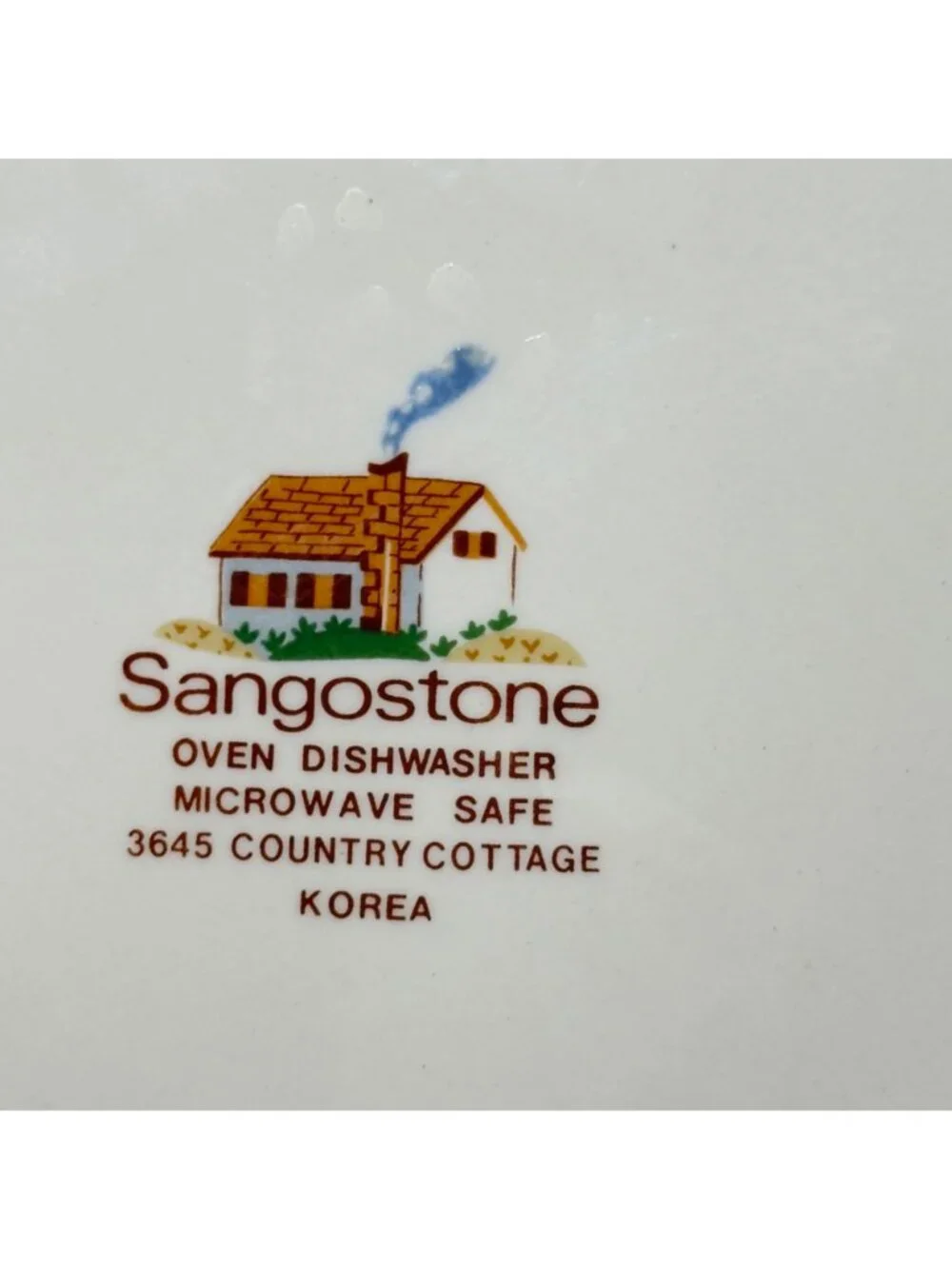 Sangostone Country Cottage Stoneware Bread Plate Set 7.5